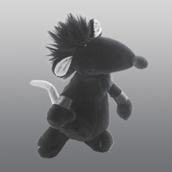 NICI Rock Star Baby - Schwarze Ratte 15 cm