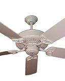 Craftmade Model AT52W American Tradition Series Indoor Ceiling Fan in White with your choice of Blade Color - Shown with 52 White Standard Blades