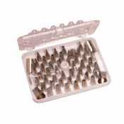 Ateco 55-Piece Plastic Decorating Tube Set with Hinged Storage Box by Harold Import Company, Inc.