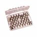 Ateco 55-Piece Plastic Decorating Tube Set with Hinged Storage Box