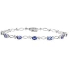 14k White Gold Tanzanite and Diamond Bracelet 2.78 TCW by Tanzanite