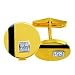0.40 Carat G/VS2 Princess Certified Diamond & Gemstone Cufflinks in 18ct Solid Yellow Gold