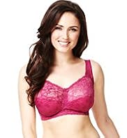 Jacquard Lace Total Support B-G Bra