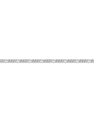 14K White Gold Figaro Chain, 7mm