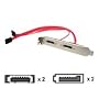 2PORT Sata To Esata Slot Plate M/f