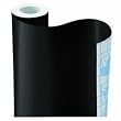 Black Solid Contact Paper Shelf Liner