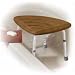 Drive Teak Adjustable Height Bath Stool