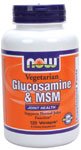 NOW VEGETARIAN GLUCOSAMINE & MSM - 120 VEGETARIAN CAPSULES