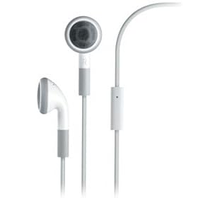 Stereo Headset  w Microphone for Apple iPhone 3G (White) by 
