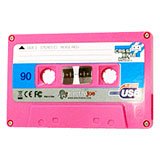 カセットテープ型　USBハブ ／ ピンク