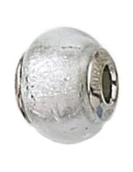 Zable April Birthstones Murano Glass Sterling Silver Charm