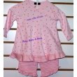 Rabbit Moon Circle Skirt Short Dress w/Stripe Pant - 3/6m