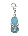 Bombay Duck  Glamorous Blue Flip Flop Charm 