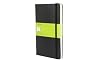 Moleskine Plain Notebook Large: Large Size. Blanko. Mit Falttasche f�r Notizen. Gummiband-Verschlu�