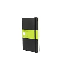Moleskine Plain Notebook Large: Large Size. Blanko. Mit Falttasche f�r Notizen. Gummiband-Verschlu�