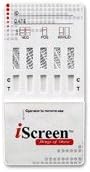iScreen 6 Panel Urine Drug Test Kit (COC/THC/OPI/mAMP/AMP/PCP) (25 Kits)