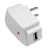 White USB Wall AC Charger for Zune/Sansa/Zen/iPod
