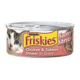 Friskies Shredded Chicken and Salmon Dinner Cat Food