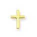 Jewelry : 14k Post Cross Earrings w/Heart Center