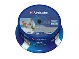 Produkt-Bild: Verbatim BD-R SL LTH Blu-ray Rohlinge (6x Speed, 25GB, 25er Spindel) Wide Inkjet Printable