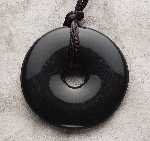 Teething Bling Pendant - Donut Shape (Onyx)