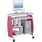 Kid's Pink Compact Computer Desk