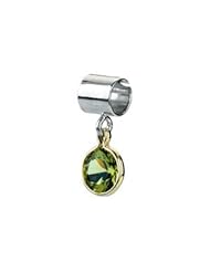Kera Sterling Silver 14K Gold August Birthstone Bead