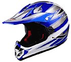 VCAN DOT Kids Youth Dirt Bike Helmet 310EC Blue Graphic