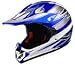 VCAN DOT Kids Youth Dirt Bike Helmet 310EC Blue Graphic Image