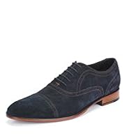 Sartorial Suede Lace Up Brogue Shoes with Stain Defence™