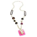 Armani Exchange Resin Keyhole Necklace