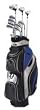 Palm Springs Golf CXI MENS GRAPHITE/STEEL Hybrid Club Set & Stand Bag