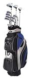 Palm Springs Golf CXI MENS GRAPHITE/STEEL Hybrid Club Set & Stand Bag