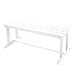 Prairie Leisure Design 44-004 Backless Bench - Satin White