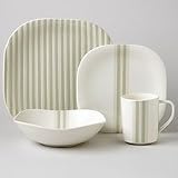 BLOCK Cabana Green Ironstone 4pc Place Setting