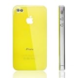 Apple Iphone 4 Hard Case Yellow Back Faceplate Best Quality