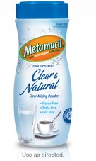 Metamucil Clear and Natural Clear-Mixing Powder, 34 Count