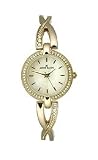 AK Anne Klein Crystal Half-bangle Mother-of-Pearl Dial Women's Watch #9106MPGB
