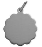 14 Karat White Gold High Polish Floral Dog Tag with 20 chain 21vXNk%2BSm1L. SL160 14 Karat White Gold High Polish Floral Dog Tag with 20 chain
