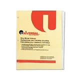Universal 20873 Economical Insertable Tab Indexes, Buff, 8 Clear Tabs, 1 Set