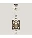 Fine Art Lamps 727840-1 Encased Gems 8 Light Foyer Lantern in Silver with Amethyst-Tourmaline-Aquamarine-Clear Diamond crystal