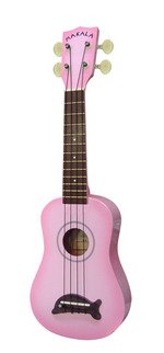 Makala Dolphin Bridge Pink Burst Soprano Ukulele