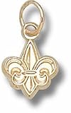 Southwestern Louisiana Rajun Cajuns 3/8 Fleur de Lis Charm - 10KT Gold Jewelry