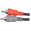 Hosa Cable CPR202 Dual 1/4 Inch To RCA Cable - 6.5 Foot