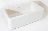 Rohl RC3018WH Shaws Original Single-Bowl Fireclay Apron Sink, White