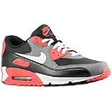 Nike Air Max 90 Reverse Infrared Black/Gray/Red Running Trainers Work Men Shoes