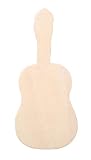 Darice 9144-71 Natural Unfinished Wood Cutout, Guitar Shape, 3-Inch