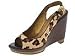 Pelle Moda Meaning | Women's Wedge Shoes Brown/Beige Cheeta Animal Hair