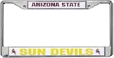 Arizona State Sun Devils Chrome License Plate Frame - SET OF 6 - Sports Merchandise