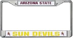 Arizona State Sun Devils Chrome License Plate Frame - SET OF 6 - Sports Merchandise